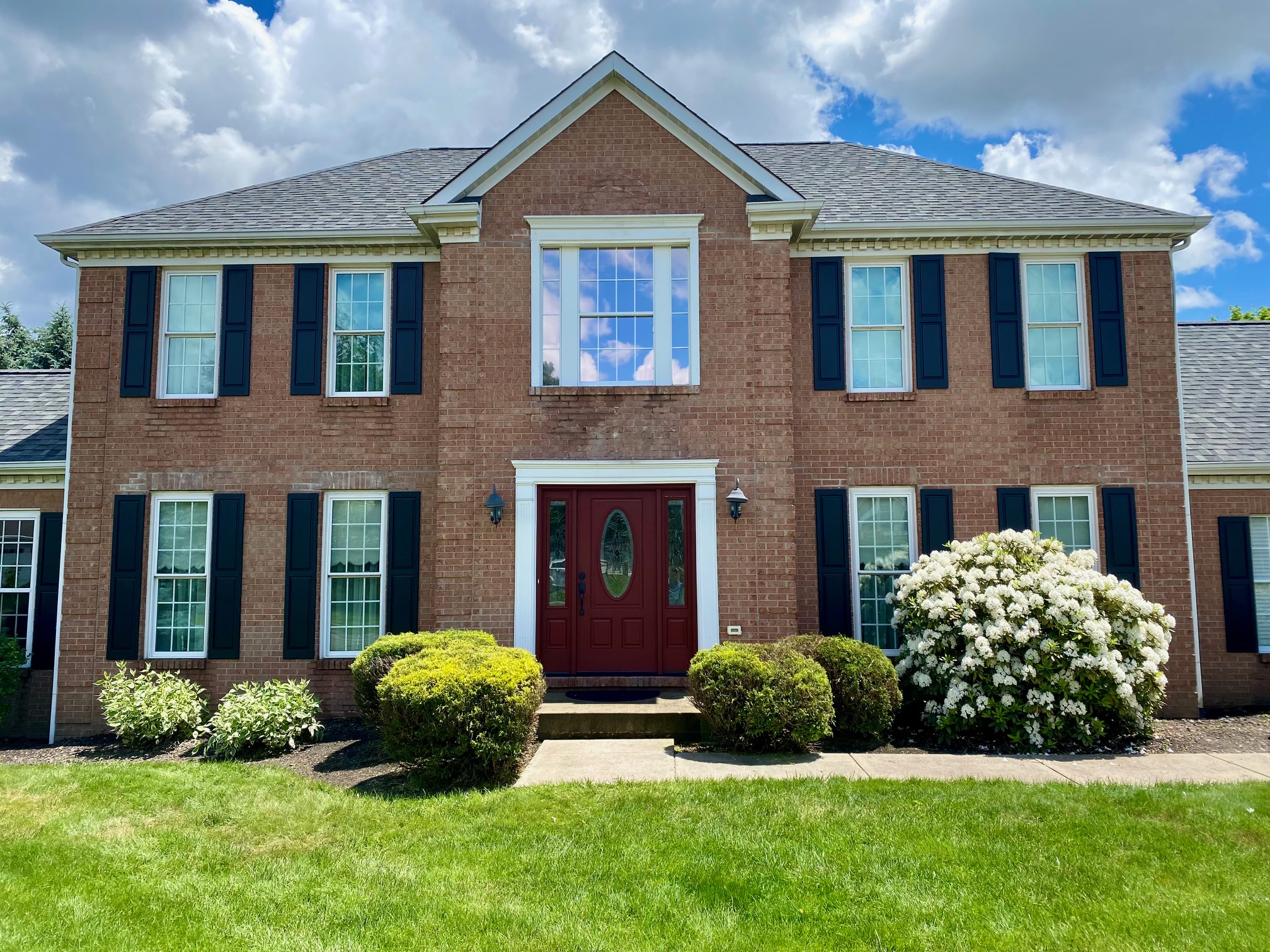 Beautiful home with clean windows